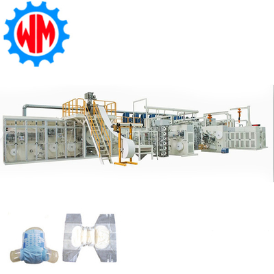 Купить Customizable High Speed 400pcs/min Adult Diaper Making Machine PLC Control with CE Производство в сети
