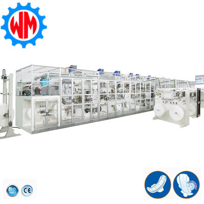 Купить Full Servo 1200pcs/min Sanitary Pad Making Machine 98% Efficiency Stable Production Производство в сети
