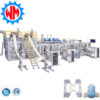 Купить 97% Qualified Rate With 250-450PCS/Min Adult Diaper Making Machine Professional Design Производство в сети