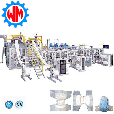 Full Servo Adult Diaper Production Line High Efficiency Eqiupment